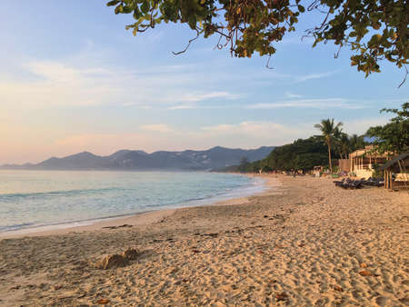 View over the Chaweng beach in Koh Samui in Thailand 13.12.2017