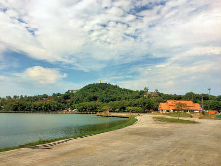 View over the lake of Chaweng in Koh Samui in Thailand 24.1.2018のeditorial素材