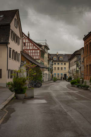 Bad weather in the city of Winterthur in Switzerland 11.5.2021のeditorial素材