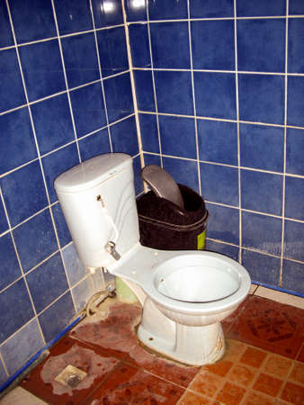Toilet in a washroom on the Philippines 26.2.2017のeditorial素材