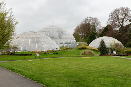 Zurich, Switzerland, April 20, 2023 Different plantations are exhibited at the beautiful botanical gardenの写真素材