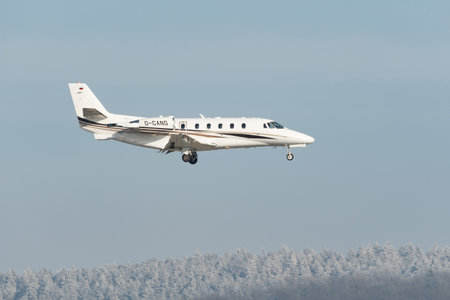 Zurich, Switzerland, January 14, 2024 D-CANG Vista Jet Cessna 650XL Citation XLS+ aircraft on its...