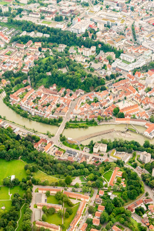 Kempten, Germany, August 4, 2024 View over the cityの写真素材