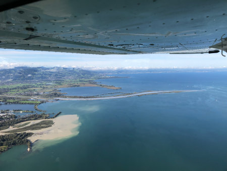 Bregenz area, Austria, September 29, 2024 View over the lake of Constance on a sunny morning during...