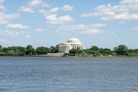 The Jefferson Memorial from across they Tidal Basin, Washington DCのeditorial素材