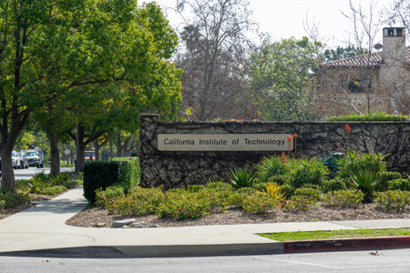 The Caltech sign at one of the entrances to the campus.