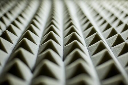 Sound absorption walls. Sound Absorption, noise reduction texture in recorder room.の写真素材