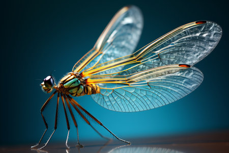 macro dragonflies. insects generative ai.の素材