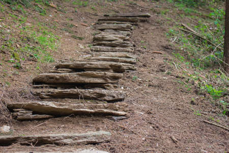 Ancient Roman path in the Austrian Alps