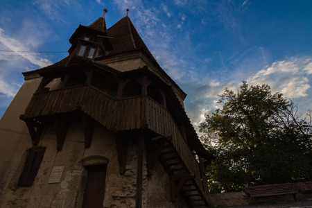 shoemakers Tower in Transylvanien,Romaniaのeditorial素材