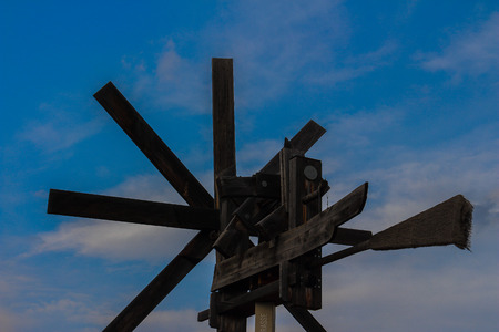 World's largest Klapotetz in Styria Austriaの写真素材