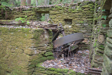 Old abandoned mill in Styria, Austriaの写真素材
