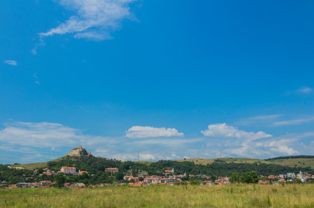 Medieval fortress of Rupea village, Transylvania, Romaniaのeditorial素材