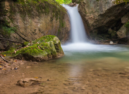 Waterfall at Mixnitz in Styria, Austriaの写真素材