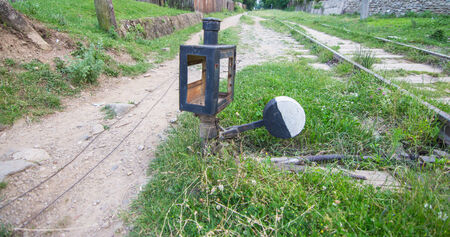 Abandoned railway line,outdoor shotの写真素材