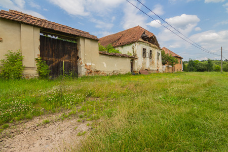 Abandoned village romania,outdoor shotの写真素材