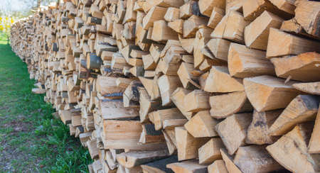 Firewood from Styria,outdoor shotの写真素材