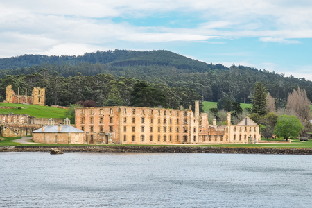 The penitentiary building at Port Arthur Historic Site in Tasmania, Australia.の写真素材