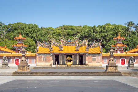 Hsinchu, Taiwan - Oct 2, 2020: Baojhong Yimin Temple is the center of the Hakka folk religion developed to honor soldiers.のeditorial素材