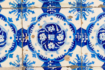 Traditional Portuguese Azulejo Tile Pattern