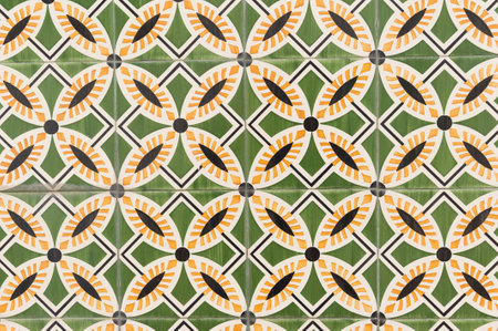 Traditional Portuguese Azulejo Tile Pattern