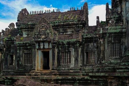 Ancient Temples Angkor Wat, Cambodia Stone Buildingsの写真素材
