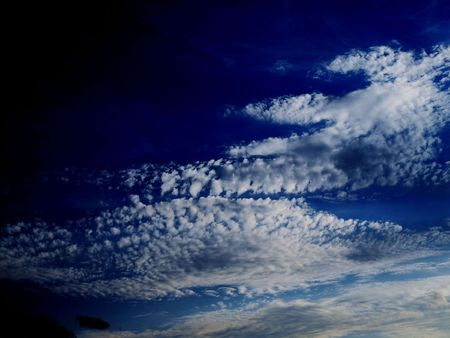 Blue Sky with Cloudsの写真素材