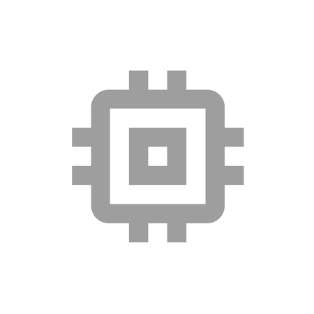 Grey And White News Technology Icon