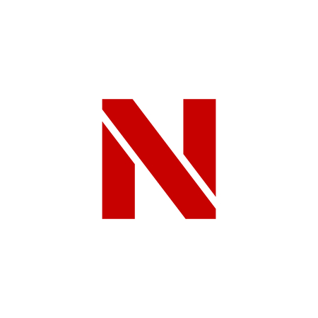 Modern Vector Logo Letter N. N Letter Design Vectorのイラスト素材