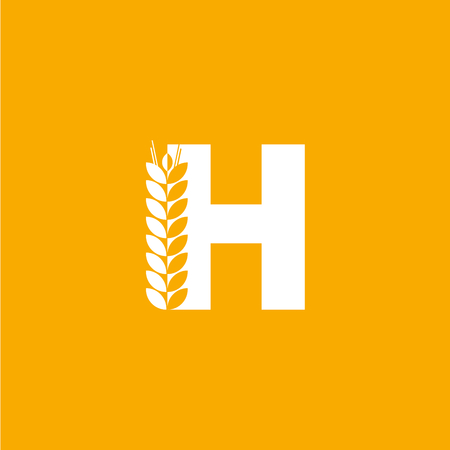 Modern Vector Logo Letter H. H Letter Design Vectorのイラスト素材