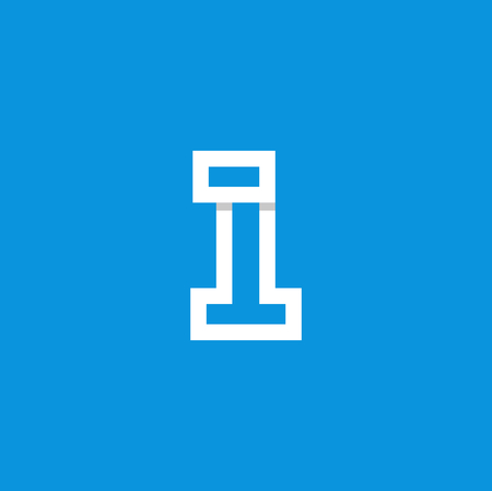 Modern Vector Logo Number 1. 1 Number Design Vectorのイラスト素材
