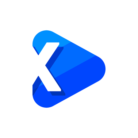 Vector Logo Letter X. X Letter Design Vectorのイラスト素材