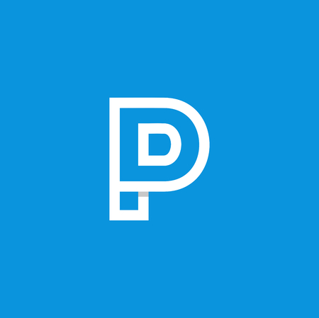 Modern Vector Logo Letter P. P Letter Design Vectorのイラスト素材
