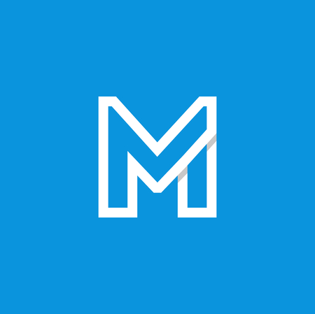 Modern Vector Logo Letter M. M Letter Design Vectorのイラスト素材