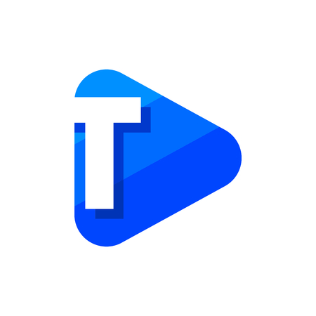 Vector Logo Letter T. T Letter Design Vectorのイラスト素材