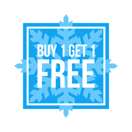 Red Shop Vector Sign For A Buy One Get One Free Off Clearanceのイラスト素材