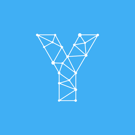 Modern Vector Logo Letter Y. Y Letter Design Vectorのイラスト素材