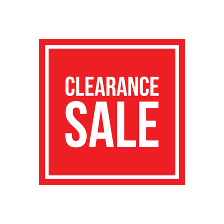 Red Shop Vector Sign For A Clearance Saleのイラスト素材