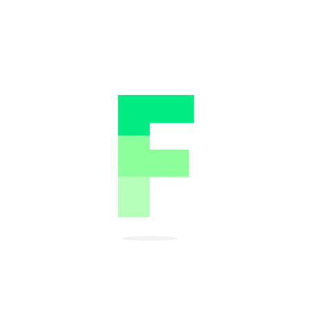 Battery Energy Vector Logo Letter F. F Letter Design Vector Full Batteryのイラスト素材