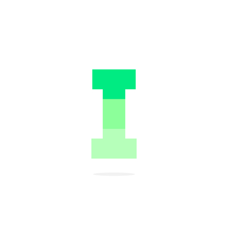 Battery Energy Vector Logo Letter I. I Letter Design Vector Full Batteryのイラスト素材