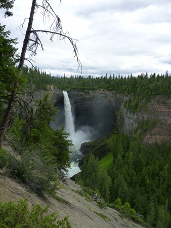 Waterfall Wells Grey National parkの写真素材