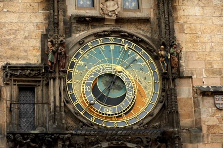 Astronomical Clock in Prague's Old Town Squareの写真素材