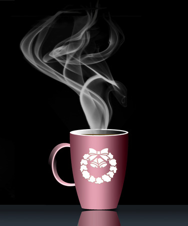 Hot holiday drinks is illustrated with a steaming mug  on a snowy dark background.

Holiday, hot drink, drink, steam, hot chocolate, cider, coffee, tea, Christmas, New Years, Thanksgiving, winter, snowの写真素材
