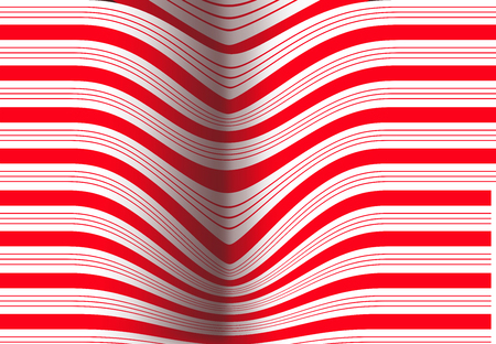 Candy striped design with swirling red and white peppermint hard candy illustrates the Christmas holiday theme. Background image. This is an illustration.の写真素材