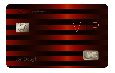 Here is a VIP or preferred customer credit card. It is a generic illustration with generic logos and names etc.の写真素材