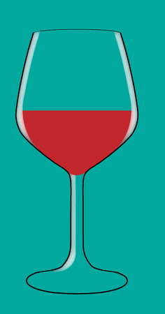 Here is a background texture image about wine, red wine on a blue green background. This is an illustration.の写真素材