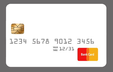 Here is a partially constructed credit card image to be completed as needed by client. Text and art can be added to make image fit your needs.の写真素材