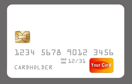 Here is a partially constructed credit card image to be completed as needed by client. Text and art can be added to make image fit your needs.の写真素材
