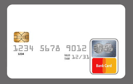 Here is a partially constructed credit card image to be completed as needed by client. Text and art can be added to make image fit your needs.の写真素材