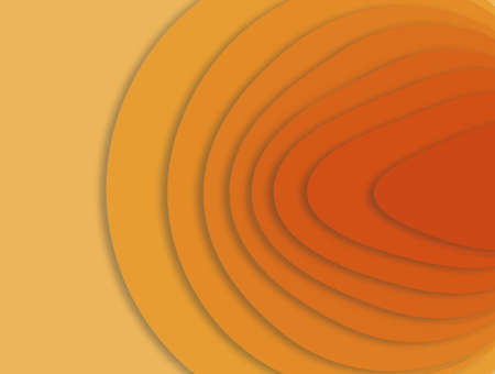 An orange and yellow background with a layers of color is seen in this 3-D illustration.